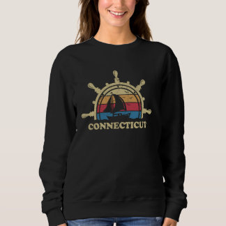 Sailboat Sailor Boating Summer Connecticut Sailing Sweatshirt