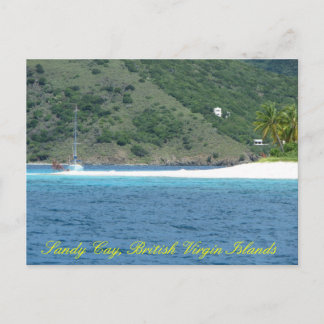 Sailboat @ Sandy Cay Postcard
