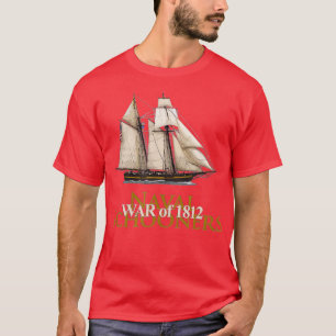 SAILBOAT SCHOONER NAVAL BOAT WAR OF HISTORY T-Shirt