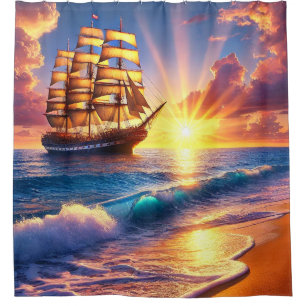 Sailboat Shower Curtain