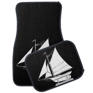 sailboat silhouette car mat