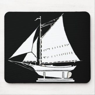 sailboat silhouette mouse pad