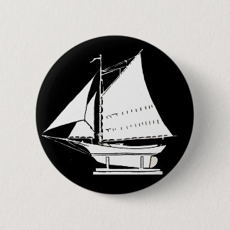 sailboat silhouette pinback button