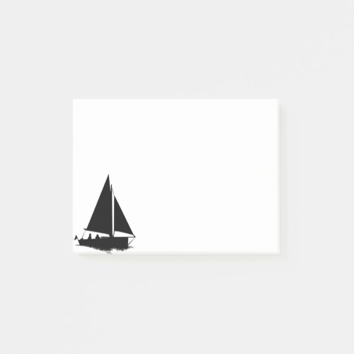 Sailboat Silhouette Post_it Notes