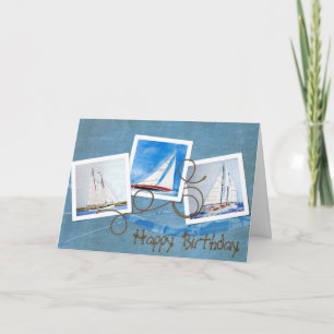 Sailboat Snapshots for Birthday Card