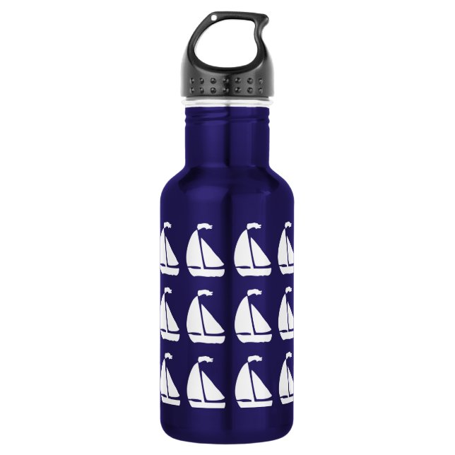 Sailboat Stainless Steel Water Bottle (Front)