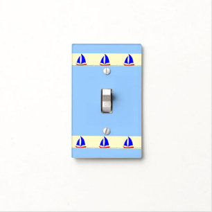 Sailboat Stripe Light Switch Cover
