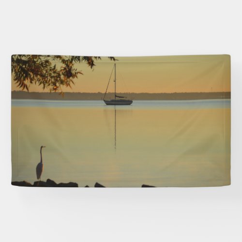 Sailboat Sunrise Banner