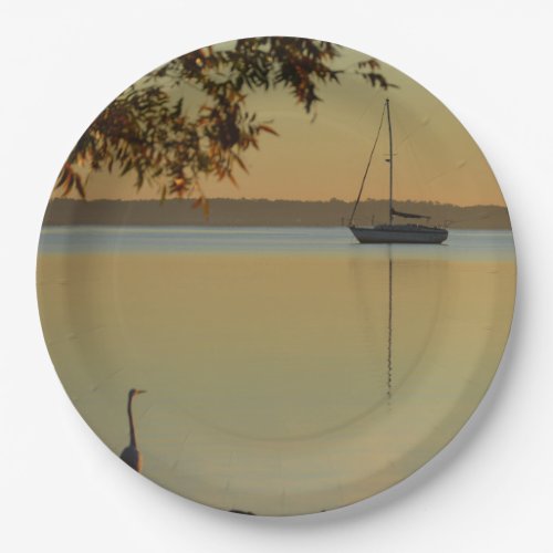 Sailboat Sunrise Paper Plates