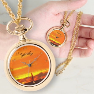 Sailboat Sunset 1300 Necklace Watch