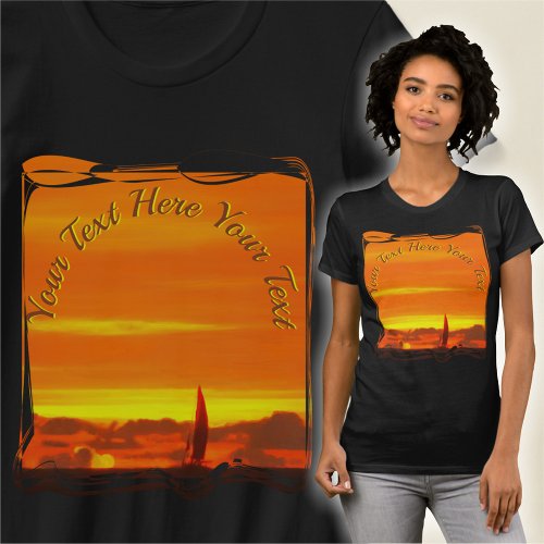 Sailboat Sunset 1300 T_Shirt