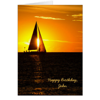 Sailboat Birthday Cards | Zazzle