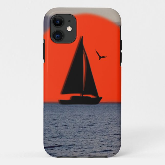 Sailboat Sunset Case-Mate iPhone Case (Back)