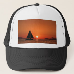 Sailboat Sunset Trucker Hat
