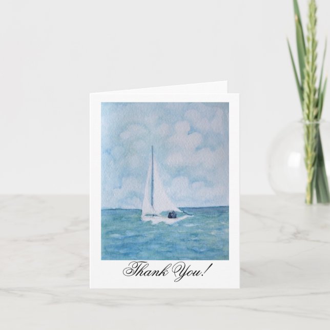 Sailboat Thank You Card (Front)