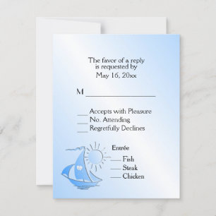 Sailboat Theater RSVP with Menu Choice of Entree