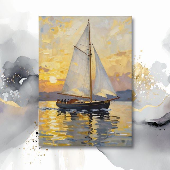 Sailboat Themed Happy Anniversary  Card (Creator Uploaded)