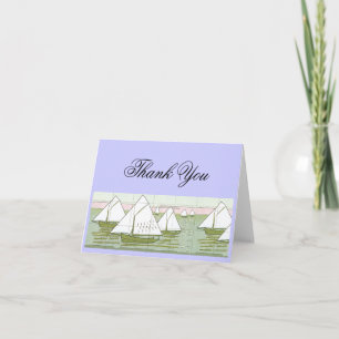 Sailboat Tile Art Thank You Cards