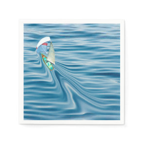 Sailboat under full Sail and Spinnaker Napkins