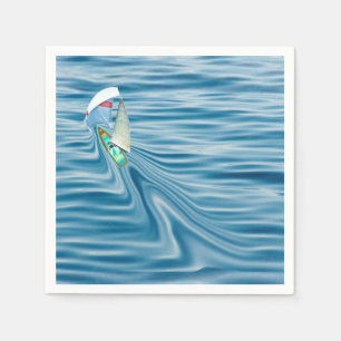 Sailboat under full Sail and Spinnaker Napkins