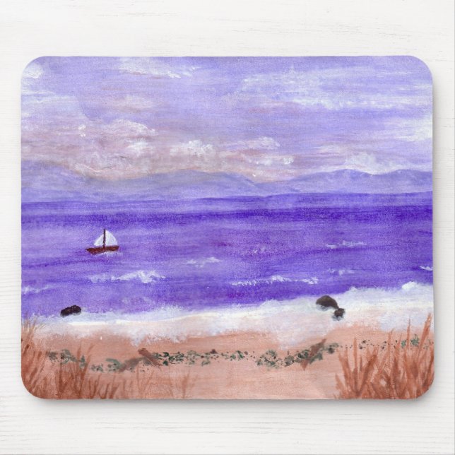 SAILBOAT VIEW MOUSE PAD (Front)