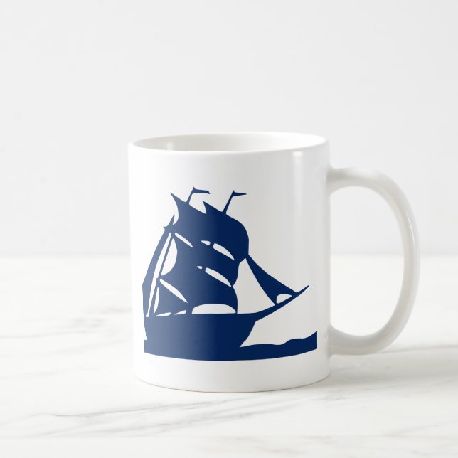 sailboat wave boat boating water ocean lake sea coffee mug (Right)
