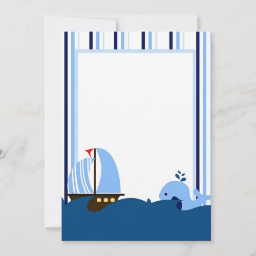 Sailboat &amp; Whale Invitation