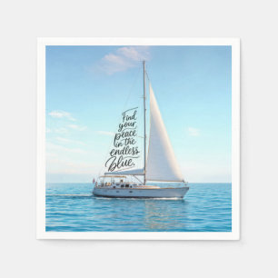 Sailboat with an Inspirational Quote Napkins