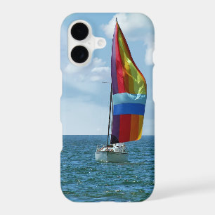 Sailboat with Rainbow Spinnaker iPhone 17 Case