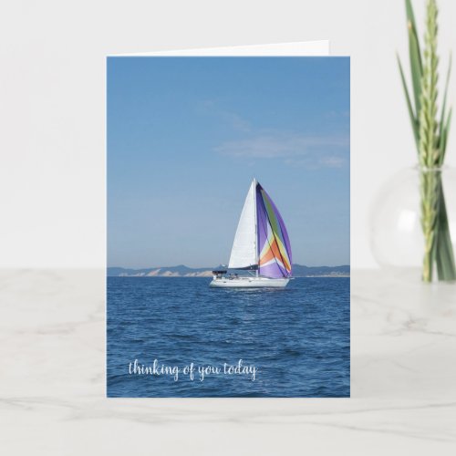 sailboat with spinnaker card