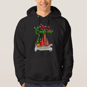 SailBoat  Xmas Decorations Santa SailBoat Christma Hoodie