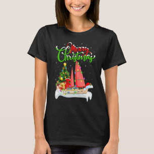 SailBoat  Xmas Decorations Santa SailBoat Christma T-Shirt