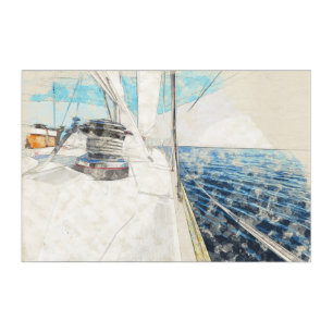 Sailboat & Yacht Seascape Acrylic Wall Art Decor