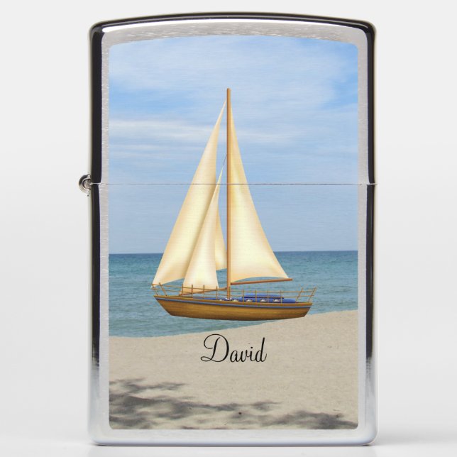 Sailboat Zippo Lighter (Front)
