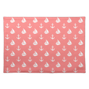 Sailboats and Anchors Pattern Placemat