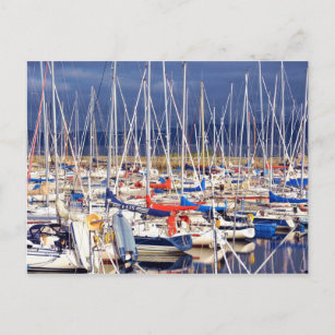 Sailboats at rest postcard