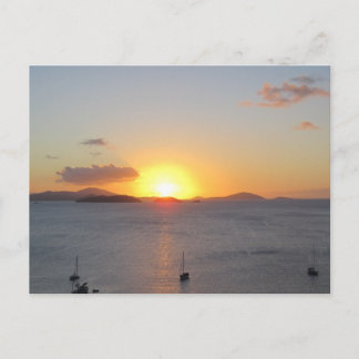 Sailboats at St.John Postcard