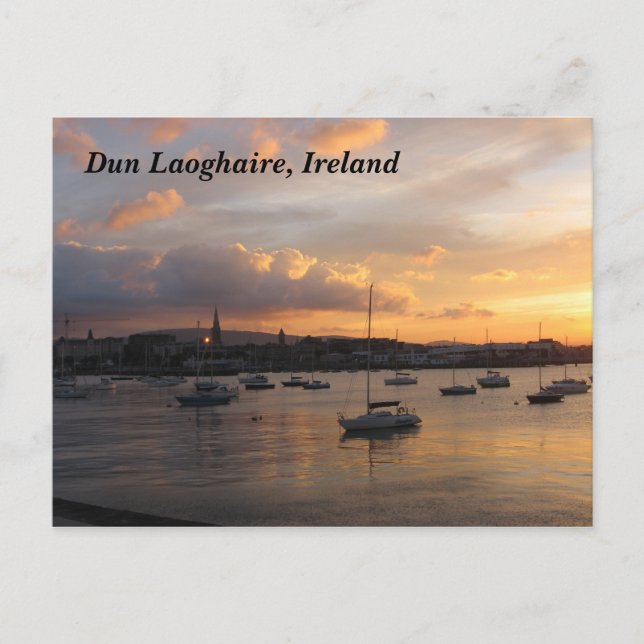 Sailboats at Sunset Postcard (Front)