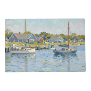 Sailboats Impressionism New England Placemat
