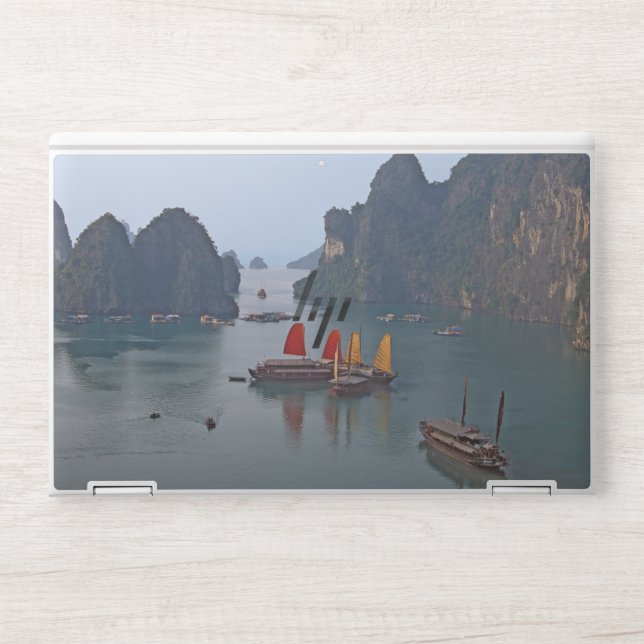 Sailboats in Ha Long Bay - Vietnam, Asia HP Laptop Skin (Front)