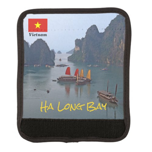 Sailboats in Ha Long Bay _ Vietnam Asia Luggage Handle Wrap