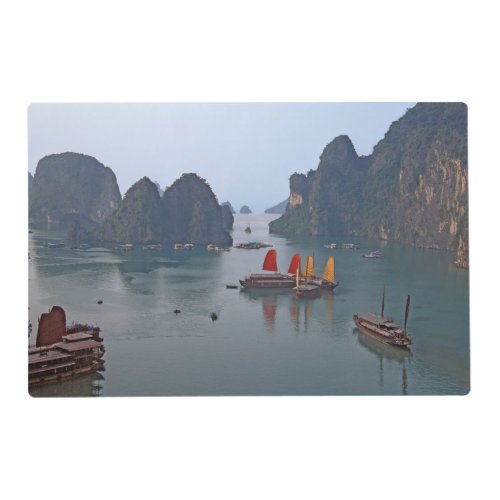 Sailboats in Ha Long Bay _ Vietnam Asia Placemat