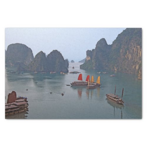 Sailboats in Ha Long Bay _ Vietnam Asia Tissue Paper