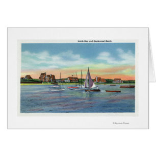 Sailboats in Lewis Bay, Englewood Beach View Cards