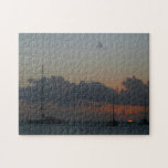 Sailboats in Sunset Tropical Seascape Jigsaw Puzzle
