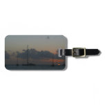 Sailboats in Sunset Tropical Seascape Luggage Tag