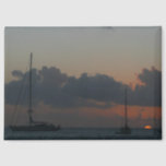 Sailboats in Sunset Tropical Seascape Magnet