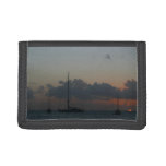 Sailboats in Sunset Tropical Seascape Trifold Wallet