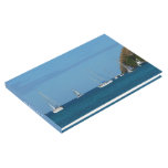Sailboats in the Bay White and Blue Nautical Guest Book