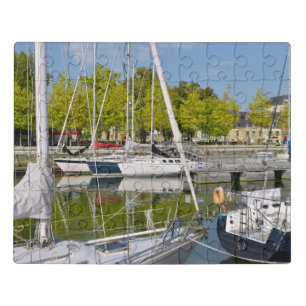 Sailboats in the port of Vannes in France Jigsaw Puzzle